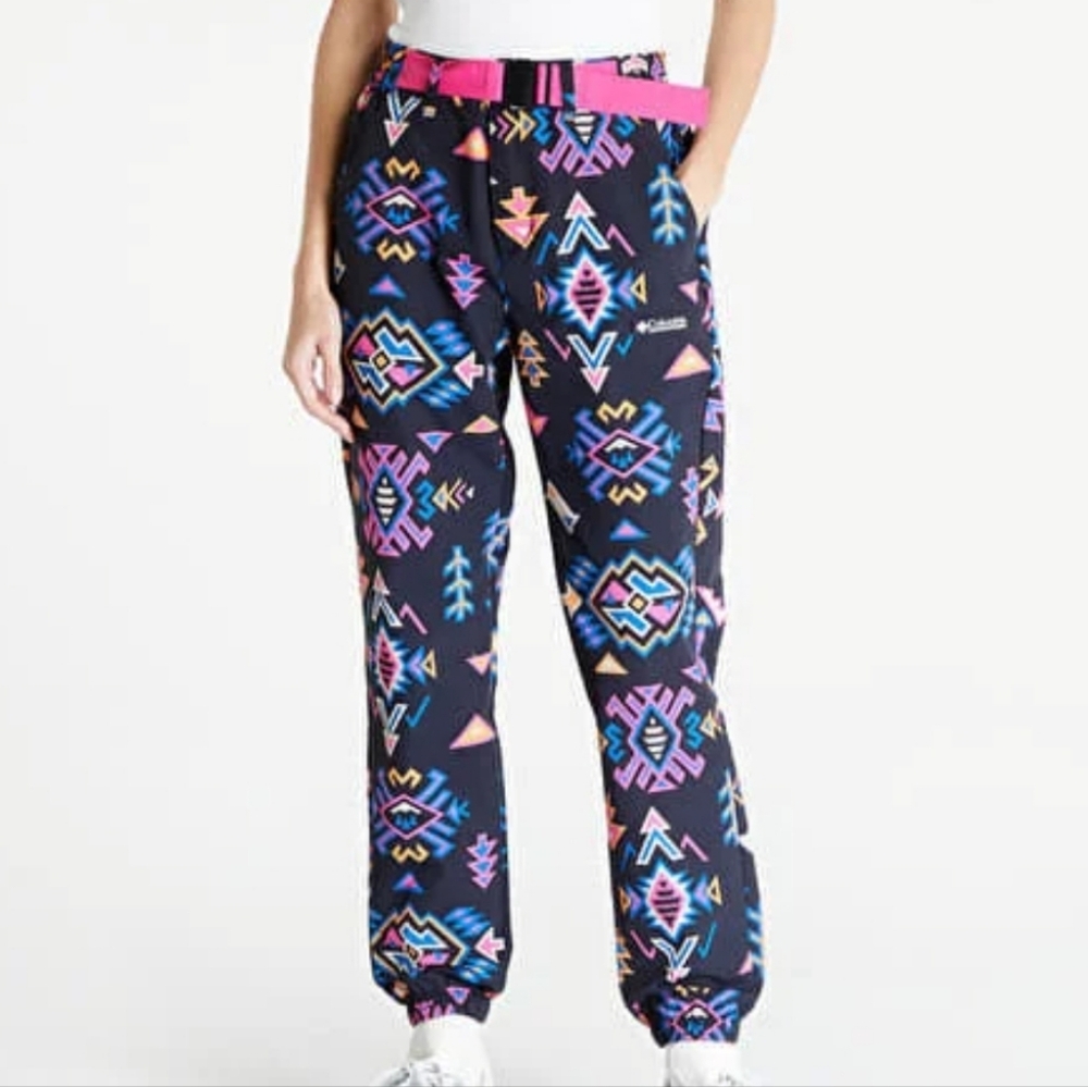 Columbia Pink and Blue Geometric Pants